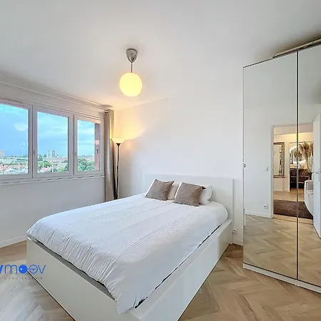 2 Pieces Lumineux Proche Paris - Parking Gratuit פרן